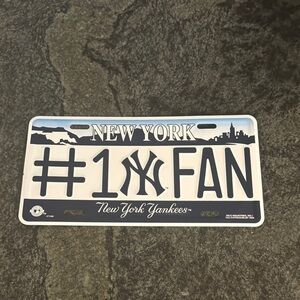 #1 Fan NY YANKEE License Plate